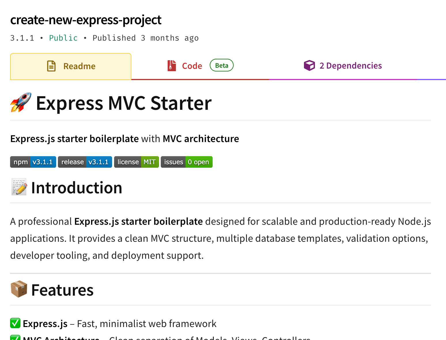 Create Express Project